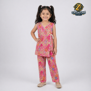 Girls Cotton Printed Co-Ord Set